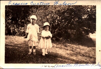 VTG Photo Young Brother & Sister Outdoors Playing Fun Love Affection