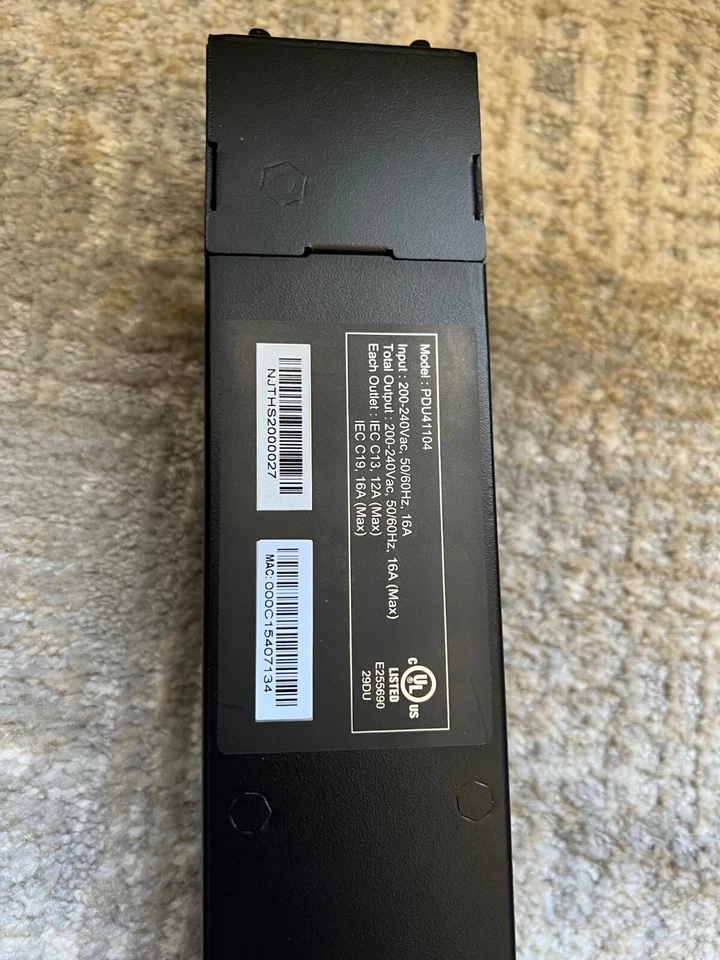 Cyberpower PDU41104 Single Phase 200-240 VAC 20A Switched PDU - Image 3 of 4