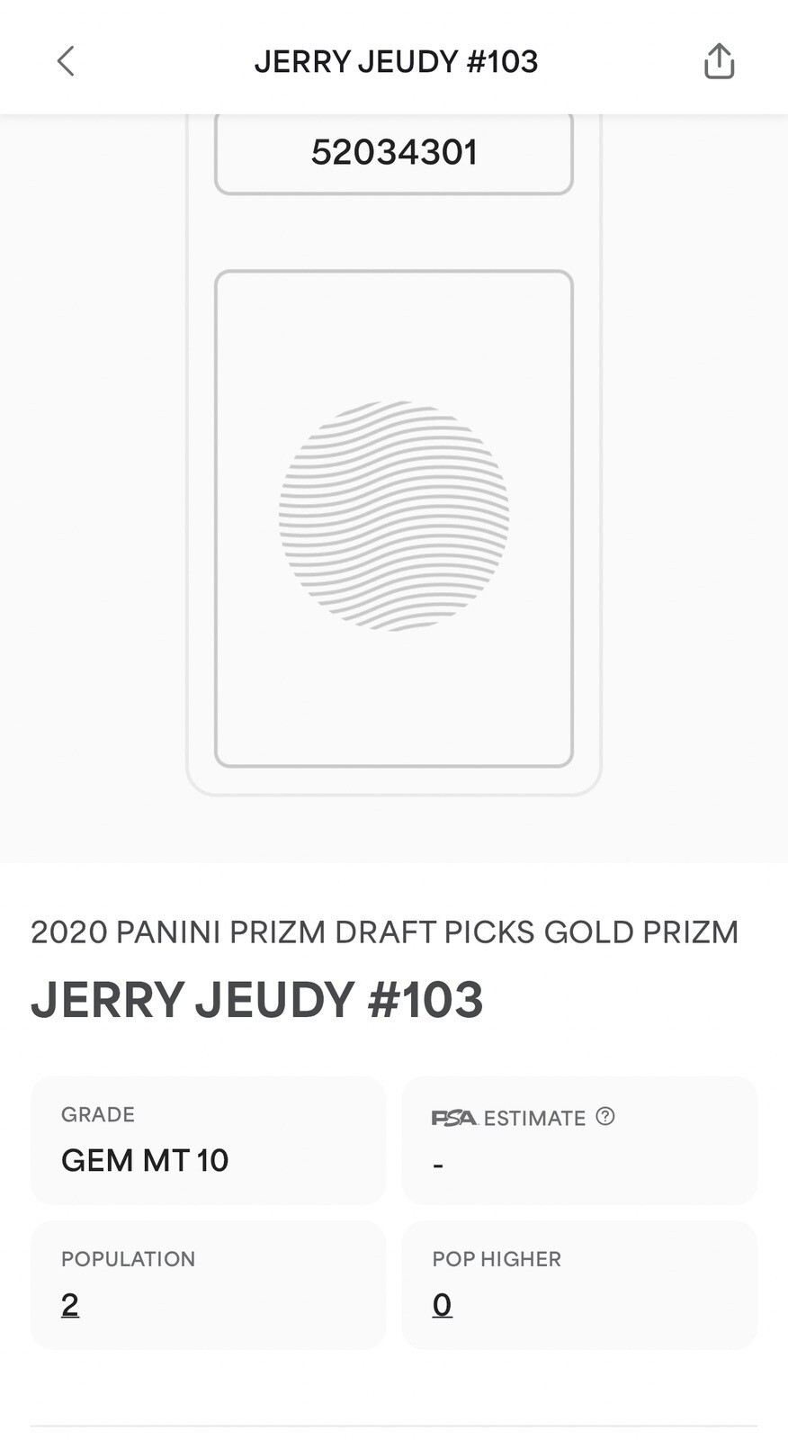 JERRY JEUDY 2020 ROOKIE RC GOLD REFRACTOR SP #4/10 JSY # PSA 10 POP 2 ALABAMA view 7