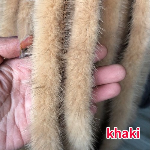 1x Peluche Hágalo Usted Mismo Piel Genuina Visón Lana Borde Sesgo Cinta Recortes Esponjosa Costura Nuevo - Imagen 32 de 37