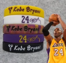Kobe Bryant Silicone Wristband Bracelet 4 To Choose From US SELLER Free Shipping