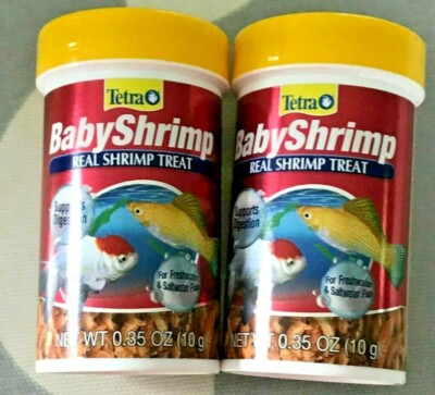 Tetra BabyShrimp Sun Dried Gammarus Freshwater Saltwater Fish Food, .35Oz 2 Pack