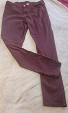 Attention Women's Size 10 Dark Burgundy Skinny Stretch Jeans/Pants