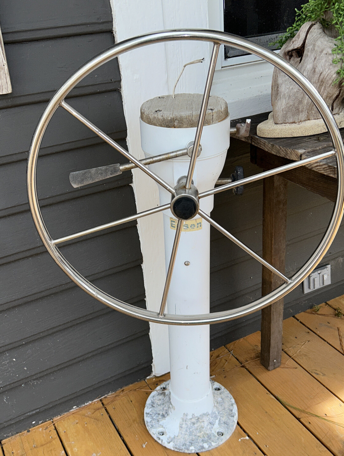 EDSON CLASSIC STEERING PEDESTAL 334336 C185 SHIFTER THROTTLE CONTROLS WHEEL eBay