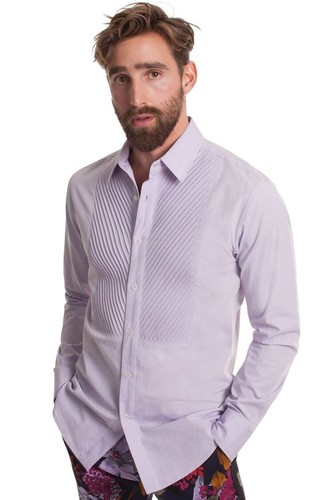 Mr Turk Lilac Gosling Tux Shirt 