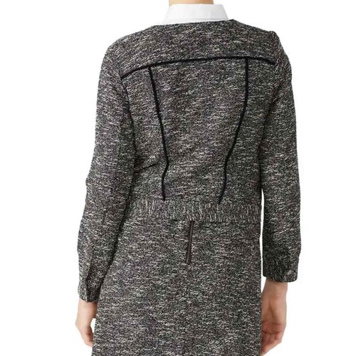 Black slate and willow tweed crop jacket - Picture 3 of 10