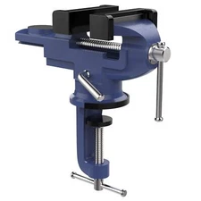Table Vise 3 Inch 360° Swivel Base Universal Home Vise Portable Bench Clamp C...