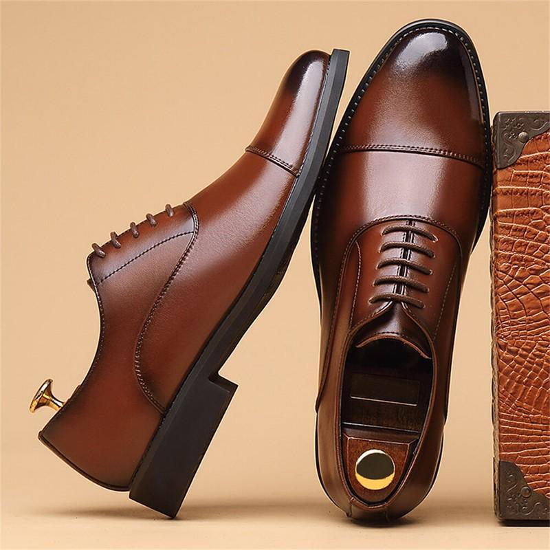 SAOLA Scarpe da sposa uomo stringate formali business pelle PU Oxford a punta eleganti