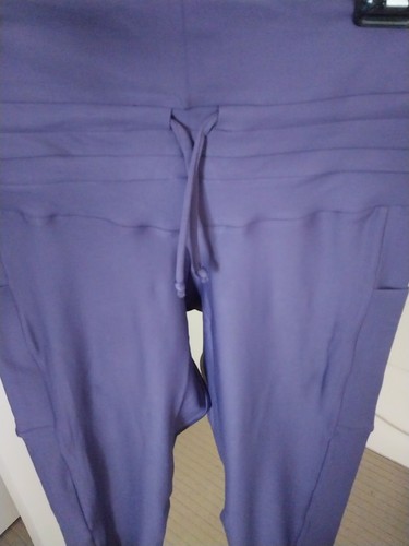 Exotica Athletica brand new performance panel pocket drawstring pants capri L - Picture 2 of 4