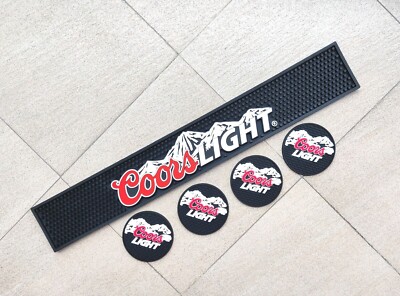 Tropfmatte Barmatte Bar runner Matte hausbar &4pcs coasters pubs for Coors LIGHT