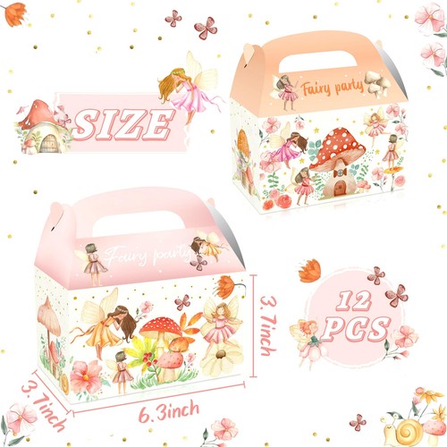 12 PCS Fairy Party Favors Boxes Fairy Mushroom Party Boxes Wild Mushrooms Par... - Picture 2 of 8