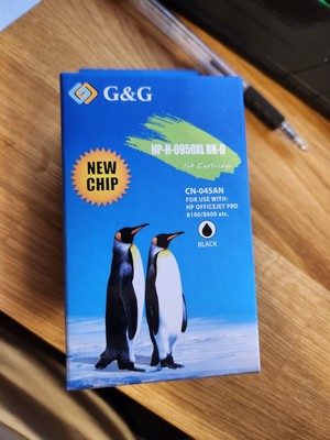 G&G CN-045AN Black Ink Cartridge for HP Officejet Pro 8100/8600/8600 Plus