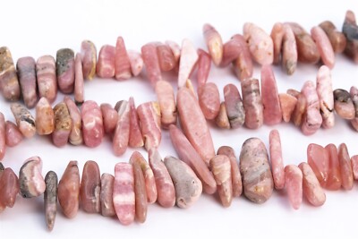 12-24x3-5MM Argentina Rhodochrosite Stick Pebble Chip Grade AA Natural Beads