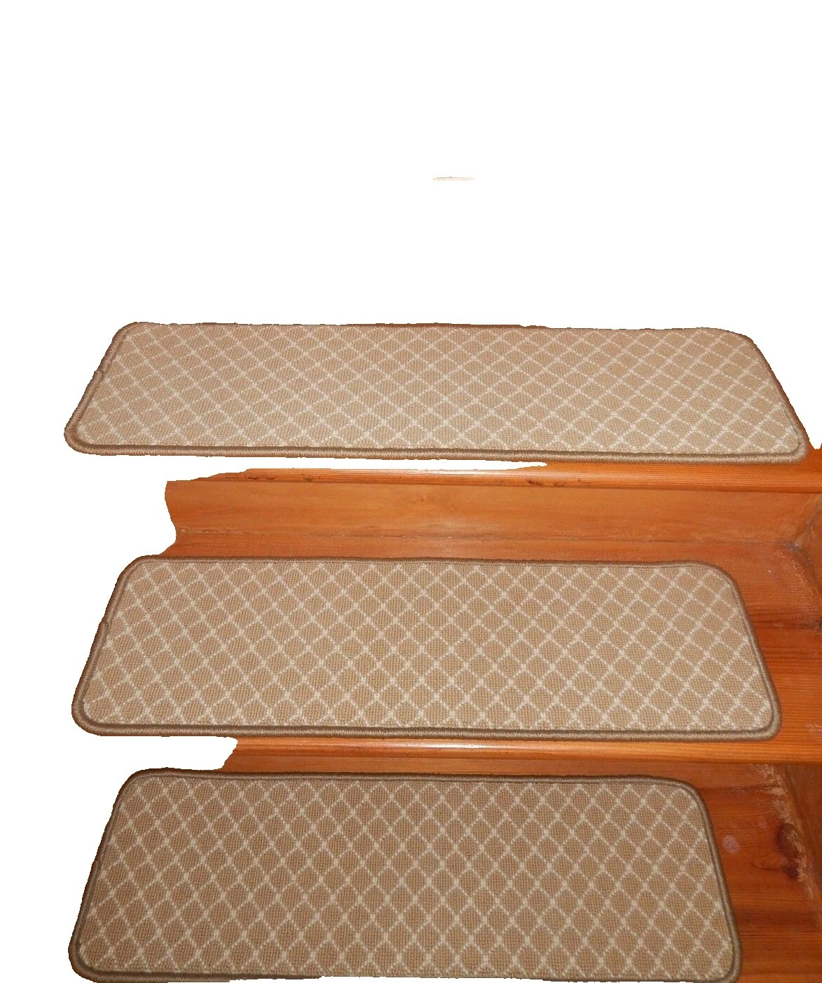 Brown Abstract Stair Treads