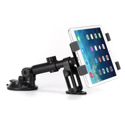 Tablet Holder Car Mount Dash Cradle Dock Swivel Telescopic Strong for Tablets