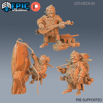 Epic Miniatures Sunrise Tavern Halfling Traveler - 28mm scale - Dwarf Miniatur