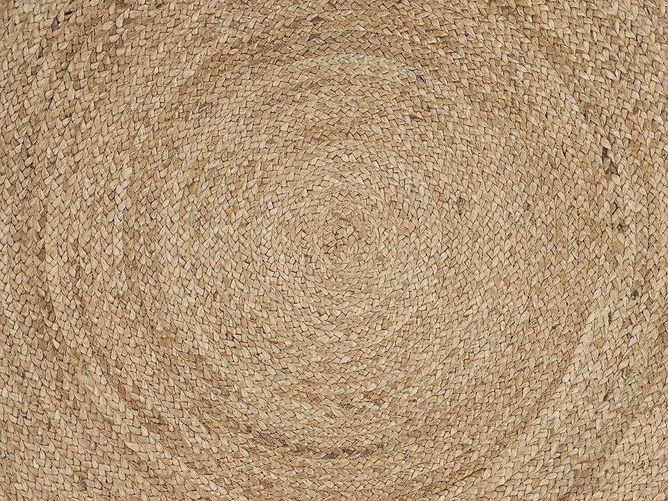 Round Rug Jute Reversible 100% Natural Braided Home Decor Rustic Look Rug - Image 2 of 4