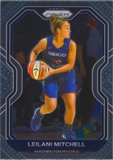 Leilani Mitchell 2021 Prizm WNBA Basketball Chrome Card #3 Washington Mystics