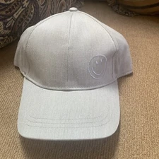 ALDI Gear Capsule Collection Grey Gray Baseball Cap Smiley Face 2023