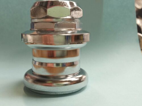CHROME 1" THREADED HEADSET BEARING KIT BICYCLE bmx LOWRIDER road Cruiser - Picture 2 of 8