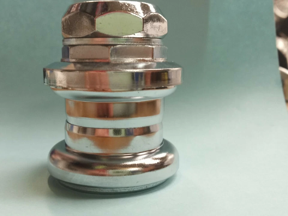 CHROME 1" THREADED HEADSET BEARING KIT BICYCLE bmx LOWRIDER road Cruiser - Image 2 of 4