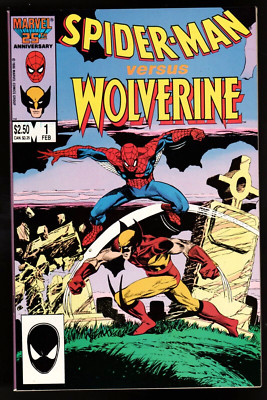 SPIDER-MAN VERSUS WOLVERINE #1 MARVEL 1987 9.4/NM WE COMBINE SHIPPING!