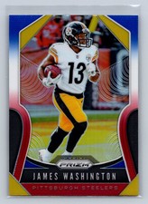 2019 Panini Prizm #93 James Washington Red White Blue Prizm Pittsburgh Steelers