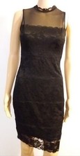 GUESS women's  DRESS knee length SZ US Small pullover lace shell lined 