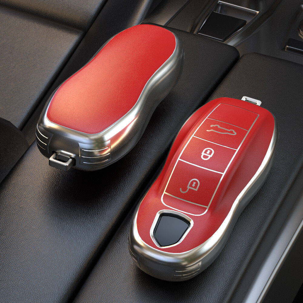Ontto Car Key Case, Fit For Porsche Panamera Cayenne Macan 911 - Foto 8