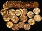 1958-P Lincoln Wheat Cent Penny Roll 50 Cents Gem Bu-* Fantastic Original Coins*