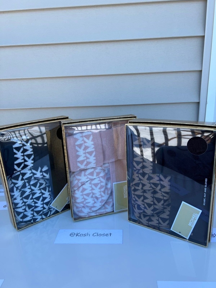 Michael Kors womens hat,gloves & scarf gift box set MK  display picture 1