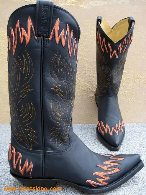 Stivali Mezcalero stivali da cowboy stivali western nuovi pelle fatti a mano