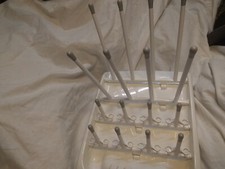 Baby Bottle Small White Drying Rack Munchkin Portable Folding Plastic 11"