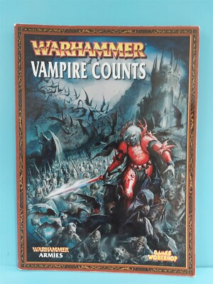 WARHAMMER ARMIES VAMPIRE COUNTS CODEX - GAMES WORKSHOP SUPPLEMENT - SOFTCOVER