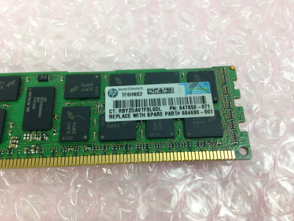 Micron PC3-10600 8GB SDRAM 1333 MHz DDR3 Memory MT36KSF1G72PZ- 1G4M1HE  - Image 3 of 4