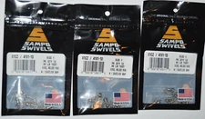 3 packs sampo swivels ball bearing welded ring w/ coastlock snap size 1   30lb