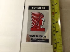 Power Products Super 58 AH58 decal sticker Tecumseh