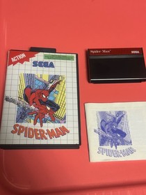Spider-Man CIB US Version UPC Barcode Sticker Sega Master System SMS Spiderman