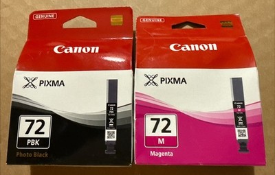 Genuine Canon Ink - PBK Photo Black PGI-72 MAGENTA / PIXMA PRO 10 10S Lot Of 2