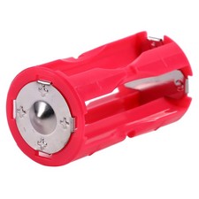 Portable 4pcs 4AAA To C Size Parallel Battery Convertor Adapter Holder Red