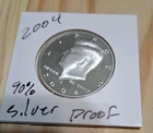 2004-S Silver Proof Kennedy Half Dollar Gem Deep Cameo
