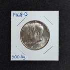 1968-D Kennedy 40% Silver Half Dollar BU/Uncirculated Lot #26K34 FREE SHIPPING!