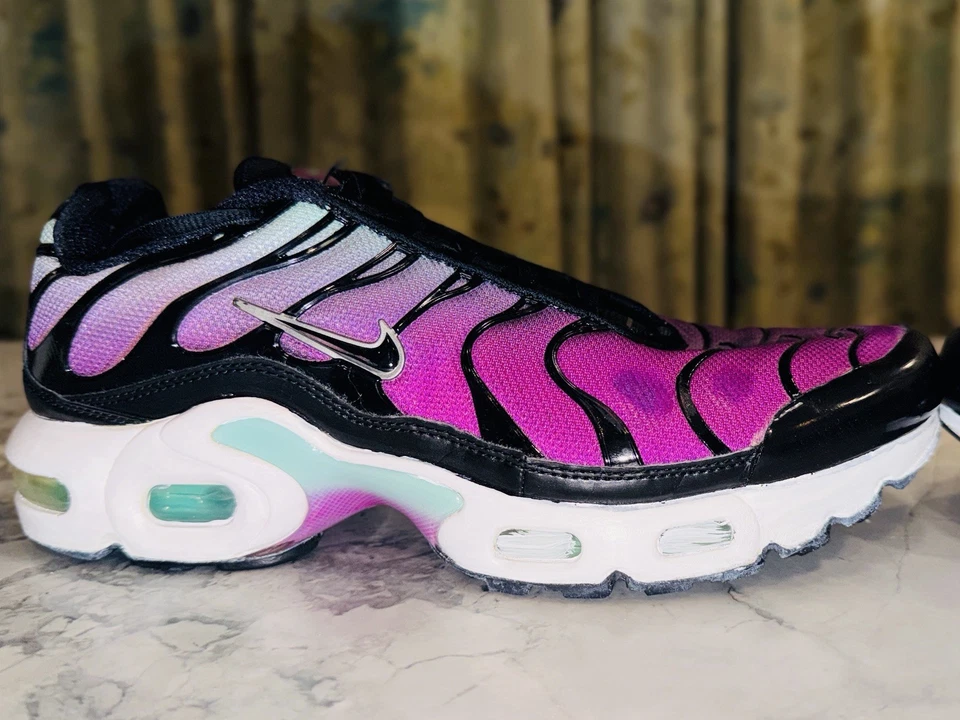 Talla 7Y - Nike Air Max Plus TN (GS) CD0609-300 Aurora/Hipervioleta - Mujer 8.5 Foto 4 de 4