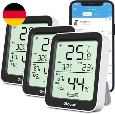 Govee Thermometer Hygrometer, Mini LCD Digital Temperatur Luftfeuchtigkeitsmesse