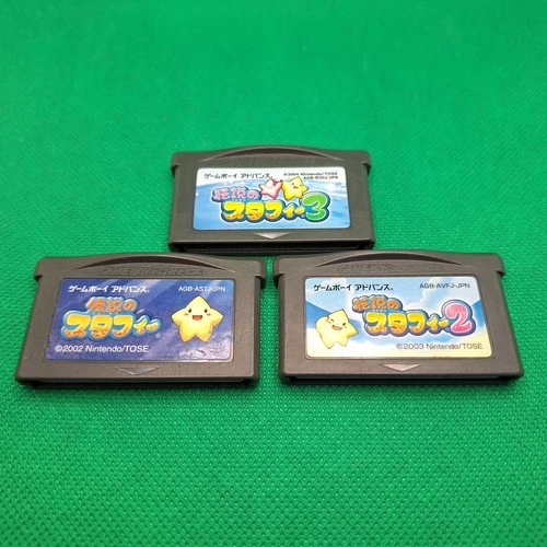 Densetsu No Starfy Trilogy 1 2 3 JP Game Boy Advance GBA Tested Lot of 3
