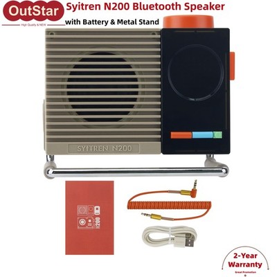 Syitren N200 Bluetooth Speaker Portable Mini Speaker w/ Battery Metal Stand #sz