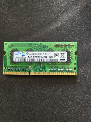 RAM Samsung 2GB 1Rx8 PC3 10600S 09 10 ZZZ M471B5773CHS CH9