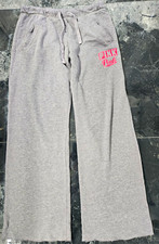 PINK Victoria’s Secret Womens Gray Sweatpants Drawstring XS Pockets Size XS