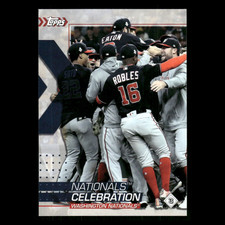 Nationals Celebration/Kyle Seager #3/184 2020 Topps Stickers Sticker Card Backs