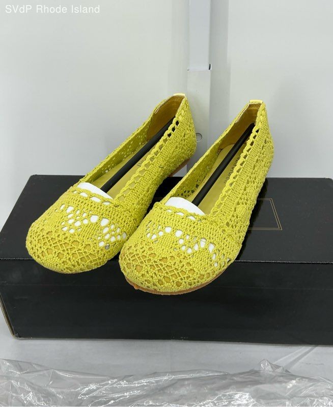 Colin Stuart Yellow Dress Flats Women 5